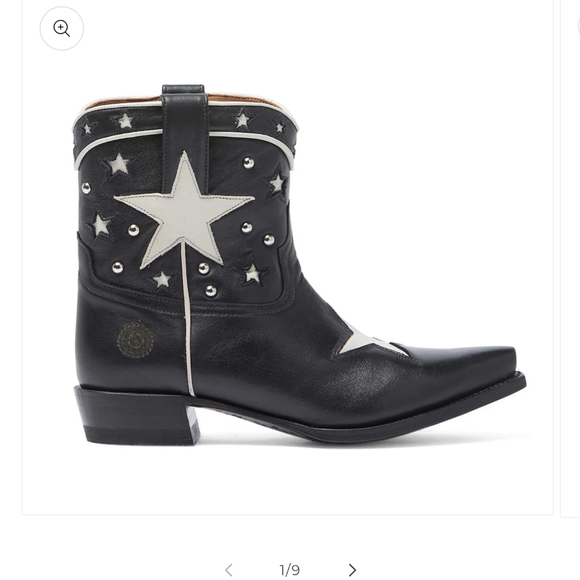 Ranch Road Presidio Liberty Short Black Cowboy Boots - Picture 5 of 10